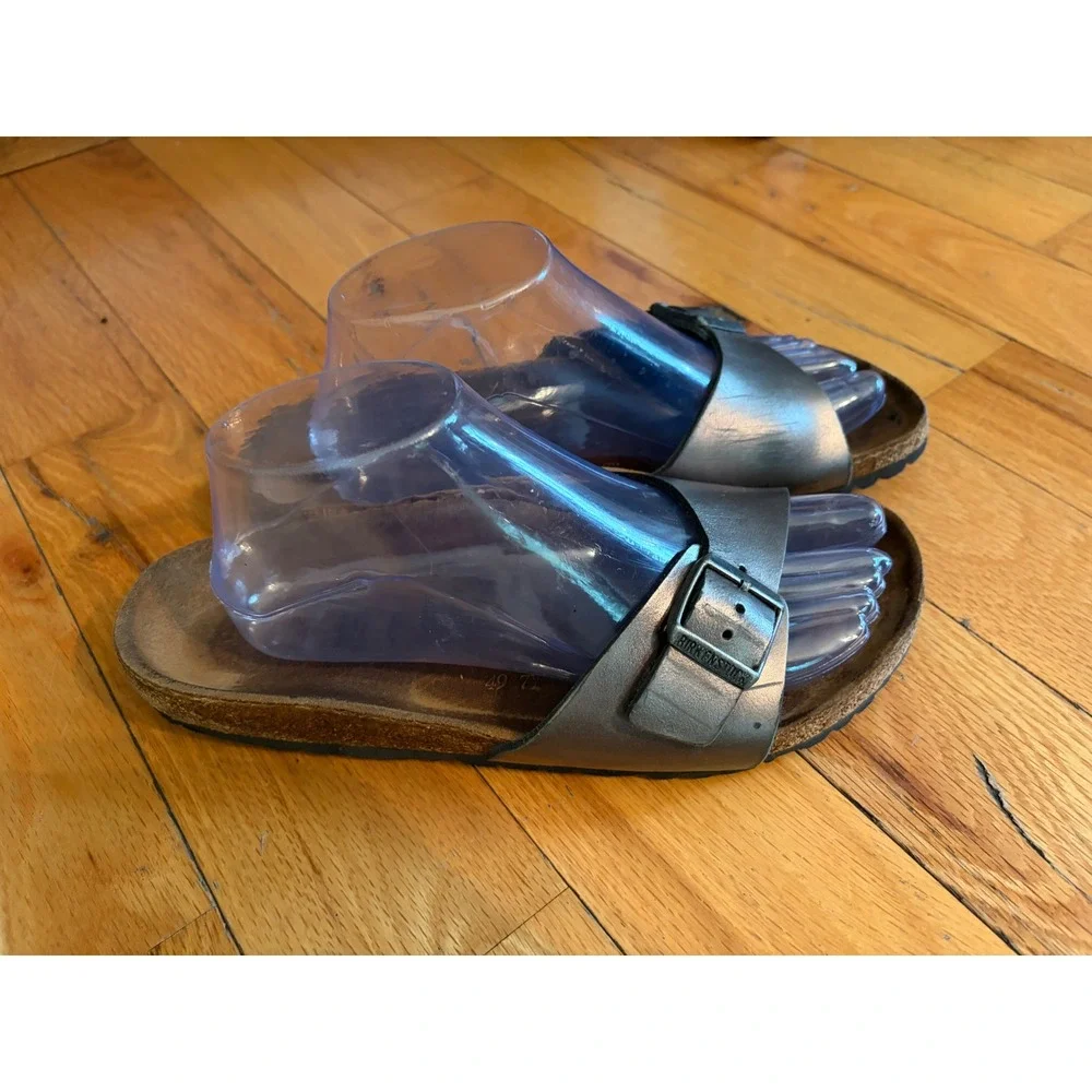 Birkenstock Madrid slide sandals Metallic size 40/US 9-9.5